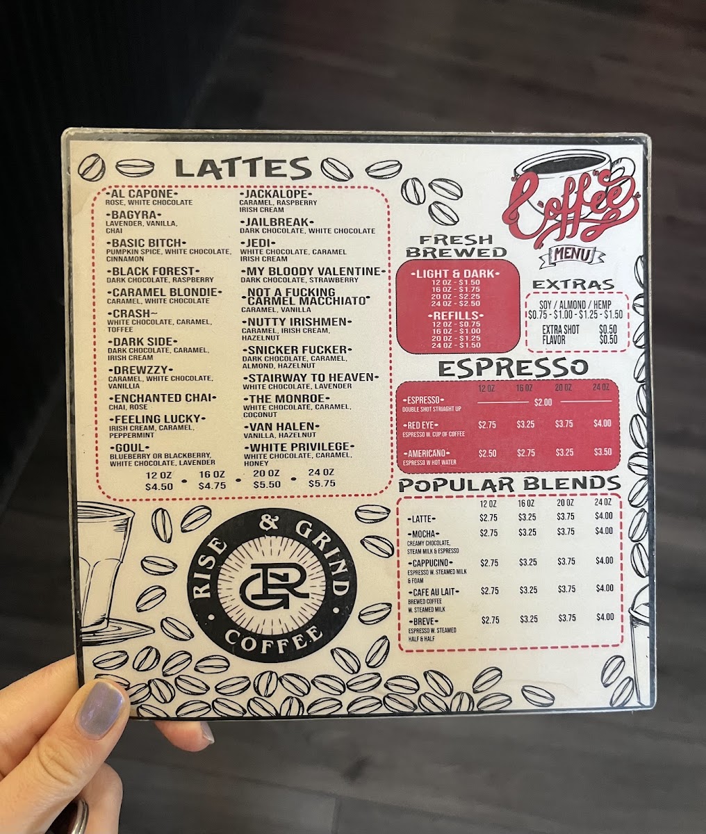 Rise & Grind Coffee Menu - Image 4